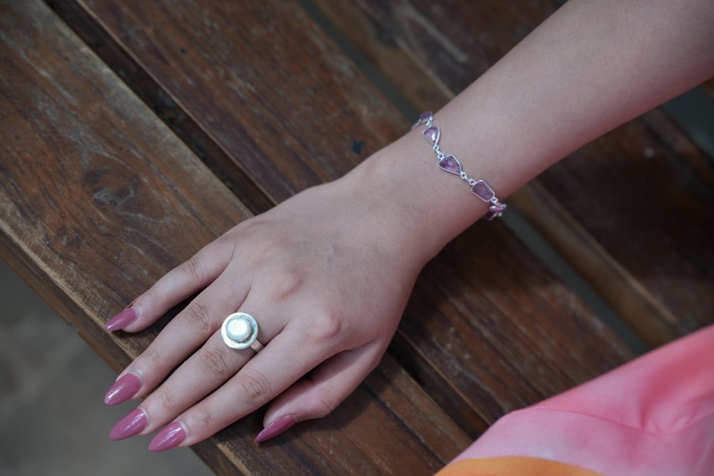 Amethyst Rose Bracelet