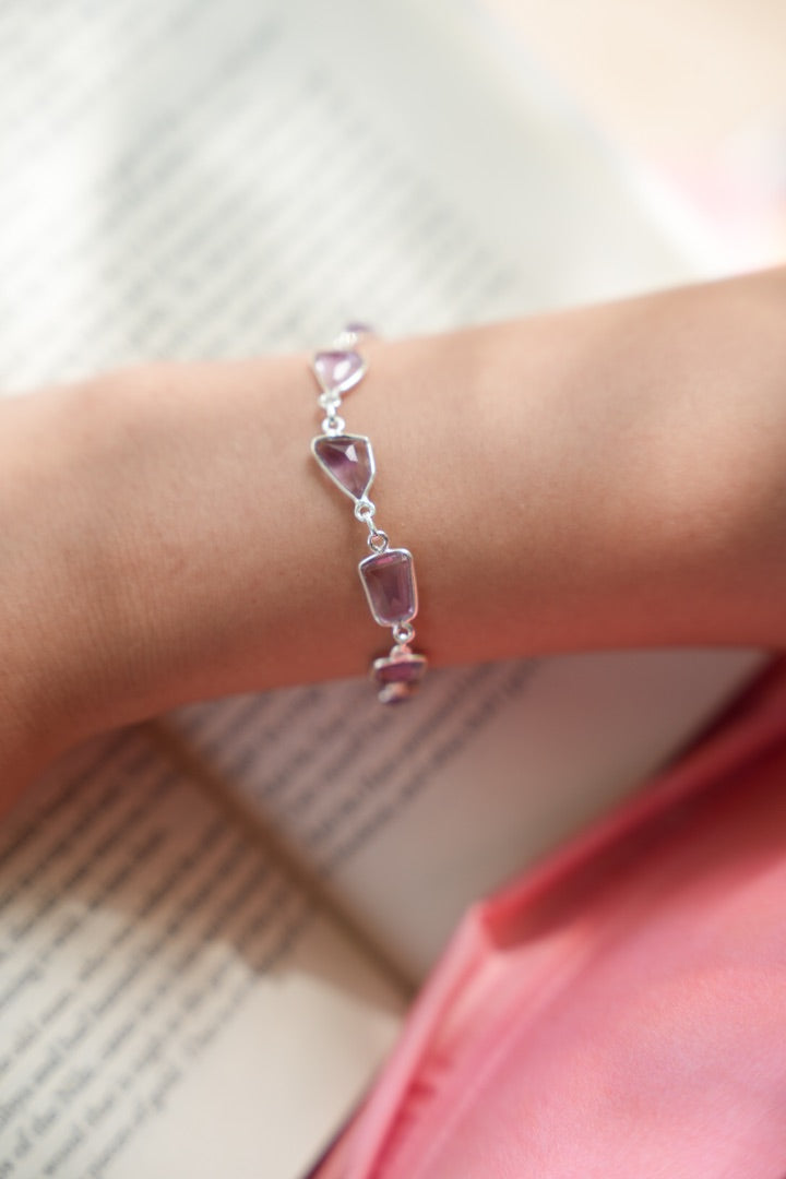 Amethyst Rose Bracelet
