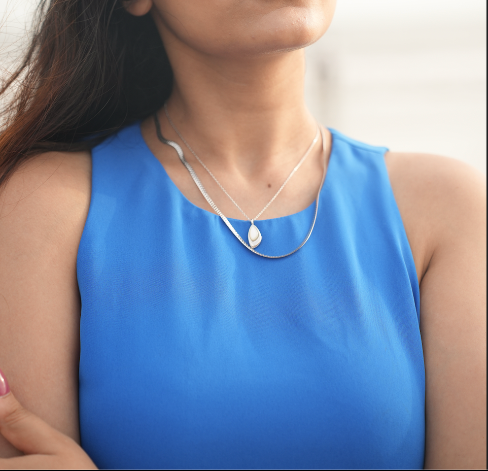 Elysian Drop Pearl Chain pendant
